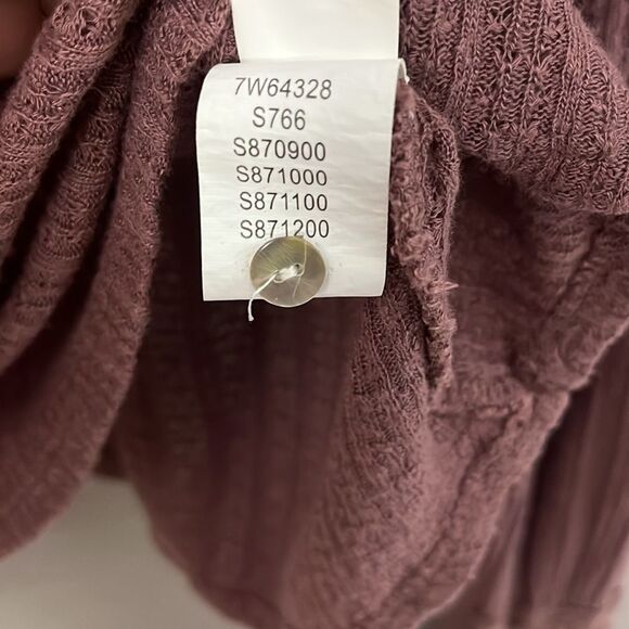 Lucky Brand Womans Pint Tuck Bib Pullover Blouse size Small Mauve colored - Picture 10 of 13